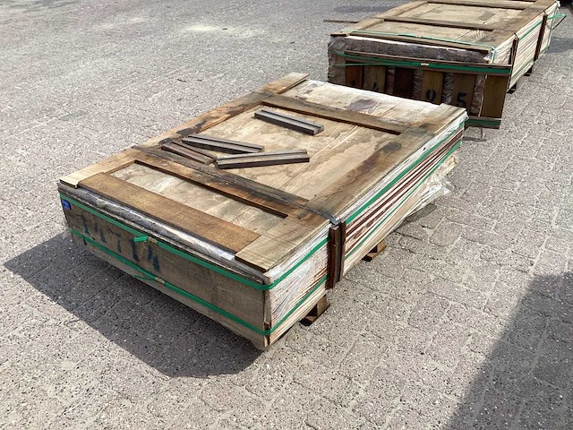 Hardhouten lat 40x60x1550mm (119x) - afbeelding 3 van  5