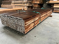 Hardhouten onderprofiel 2,7x6,5x 300 cm (160x) - afbeelding 2 van  5