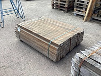 Hardhouten paal 60x60x1500mm (100x) - afbeelding 2 van  4