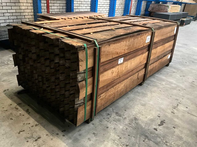 Hardhouten paal 6,8x6,8x250 cm (150x) - afbeelding 2 van  7