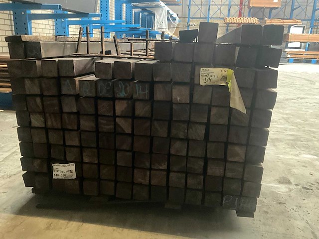 Hardhouten paal 6,8x6,8x250cm (118x) - afbeelding 4 van  7