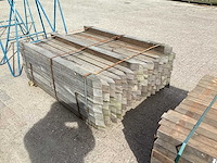 Hardhouten paal 70x70x1500mm (93x) - afbeelding 2 van  5