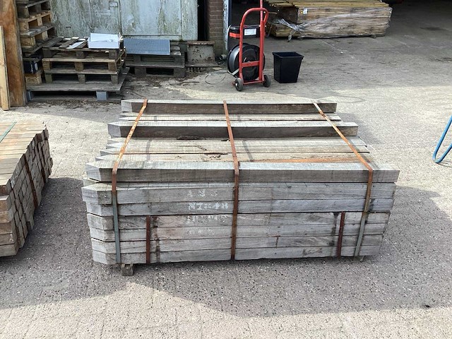 Hardhouten paal 70x70x1500mm (93x) - afbeelding 5 van  5