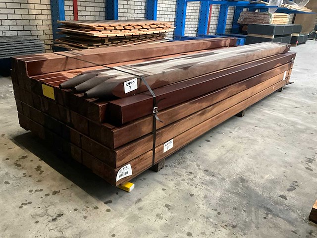 Hardhouten paal 8,8x8,8x300 cm (46x) - afbeelding 2 van  5