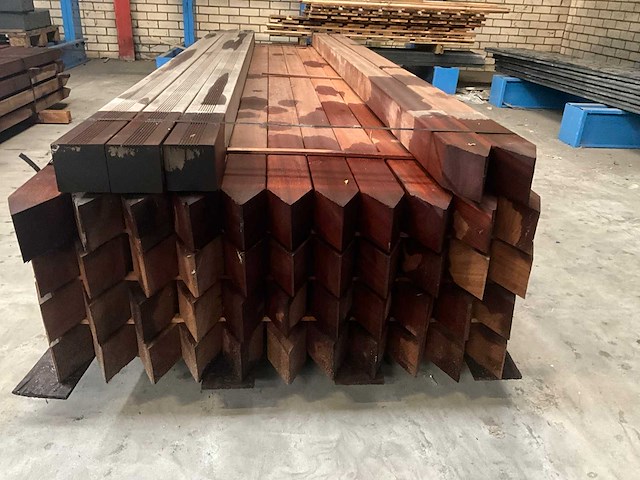Hardhouten paal 8,8x8,8x300 cm (46x) - afbeelding 3 van  5