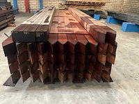 Hardhouten paal 8,8x8,8x300 cm (46x) - afbeelding 3 van  5