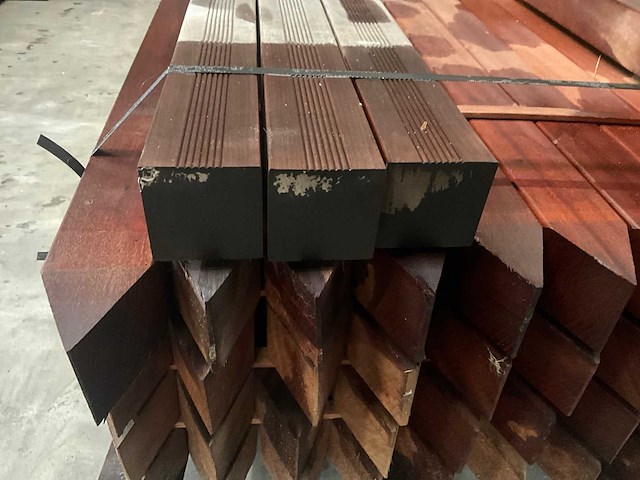 Hardhouten paal 8,8x8,8x300 cm (46x) - afbeelding 4 van  5