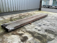 Hardhouten paal ang. verm. ruw 500x15x15 cm (5x) - afbeelding 3 van  9