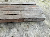Hardhouten paal ang. verm. ruw 500x15x15 cm (5x) - afbeelding 7 van  9