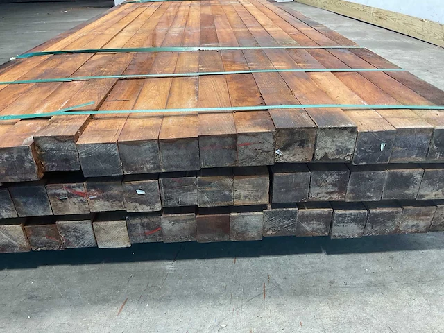 Hardhouten paal gepunt 300x6x6 cm (52x) - afbeelding 6 van  7