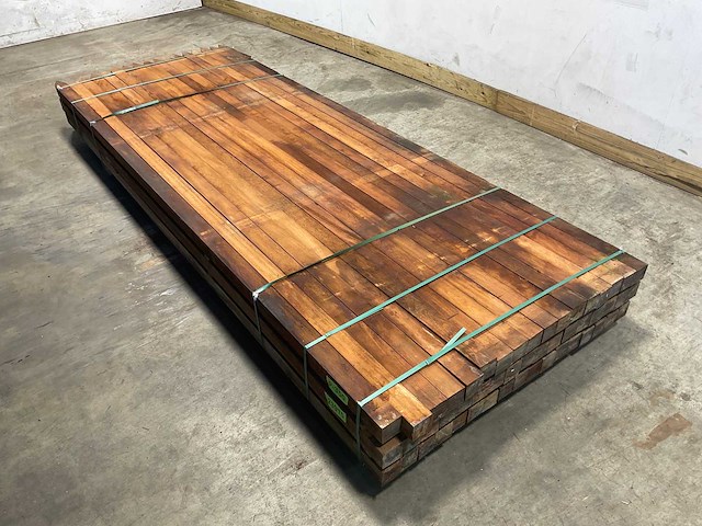 Hardhouten paal gepunt 300x6x6 cm (77x) - afbeelding 7 van  7