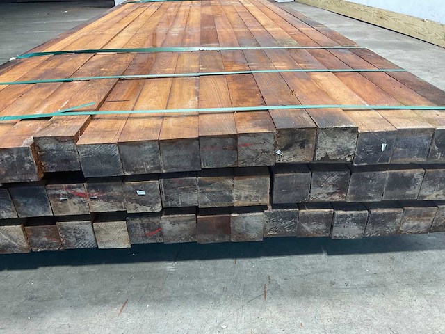 Hardhouten paal gepunt 300x6x6 cm (77x) - afbeelding 5 van  7
