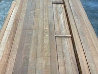 Hardhouten paal gezaagd en gepunt 300x6x6 cm (35x) - afbeelding 6 van  10