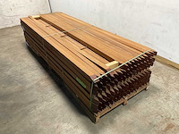 Hardhouten paal gezaagd en gepunt 300x6x6 cm (35x) - afbeelding 1 van  10