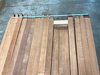 Hardhouten paal gezaagd en gepunt 300x6x6 cm (35x) - afbeelding 7 van  10