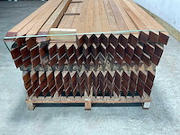 Hardhouten paal gezaagd en gepunt 300x6x6 cm (35x) - afbeelding 9 van  10