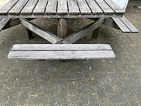 Hardhouten picknicktafel - afbeelding 2 van  7