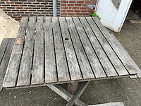 Hardhouten picknicktafel - afbeelding 3 van  7