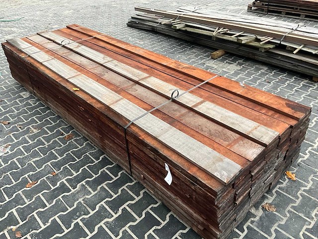 Hardhouten plank 2x15x384 cm (120x) - afbeelding 2 van  6