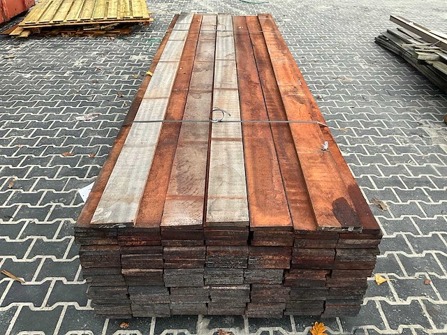 Hardhouten plank 2x15x384 cm (120x) - afbeelding 3 van  6