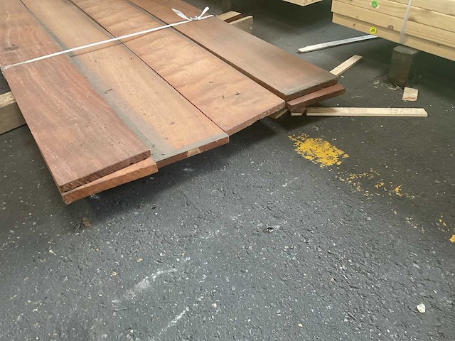 Hardhouten plank geschaafd 20x200x2500 mm (6x) - afbeelding 2 van  3
