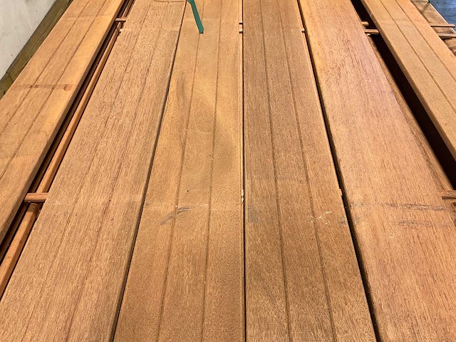 Hardhouten plank geschaafd 490x14,5x1,6 cm (25x) - afbeelding 3 van  7