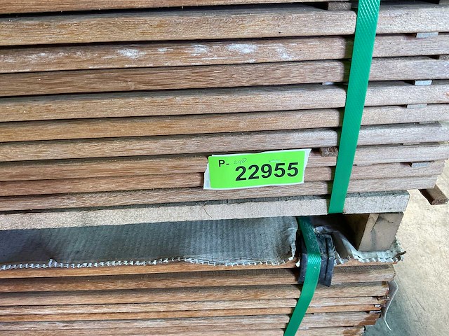 Hardhouten plank geschaafd 490x14,5x1,6 cm (25x) - afbeelding 5 van  5