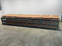 Hardhouten plank geschaafd 490x14,5x1,6 cm (25x)