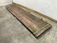 Hardhouten plank mes- en groef - 400x18,5x2,8 cm (10x) - afbeelding 1 van  7