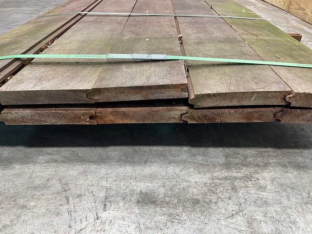 Hardhouten plank mes- en groef - 400x18,5x2,8 cm (10x) - afbeelding 6 van  7