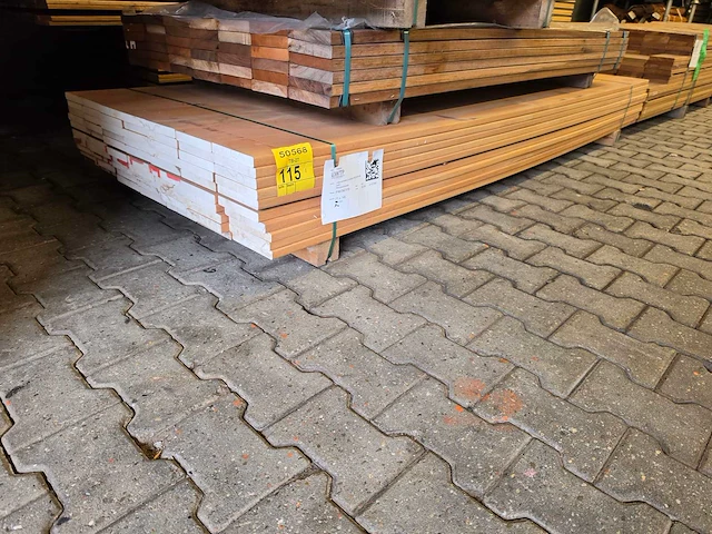 Hardhouten planken geschaafd 2450x145x21mm (70x) - afbeelding 4 van  4