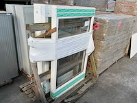 Hardhouten raamkozijn dubbelglas (4x) - afbeelding 1 van  2