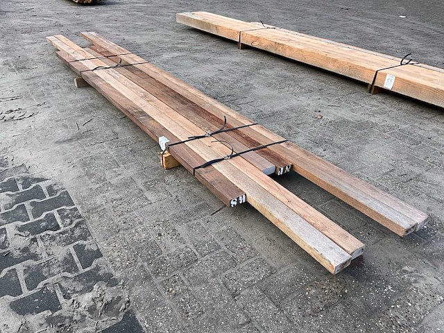 Hardhouten regel 50x10 cm (7x) - afbeelding 1 van  3