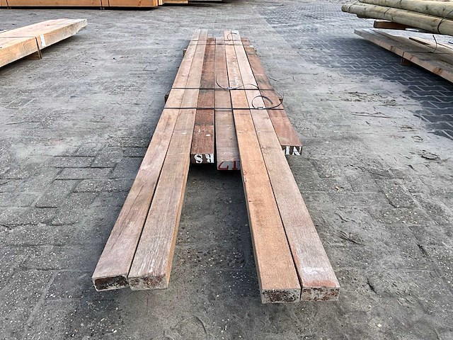 Hardhouten regel 50x10 cm (7x) - afbeelding 3 van  3