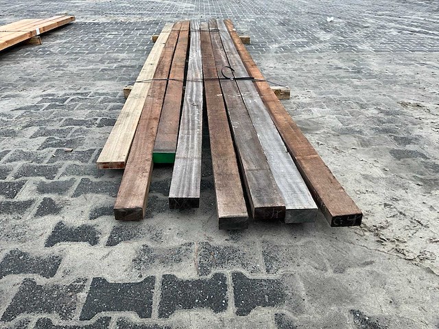 Hardhouten regel 5x10 cm (8x) - afbeelding 3 van  3