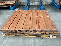 Hardhouten schutting 180x180 cm (5x) - afbeelding 2 van  4