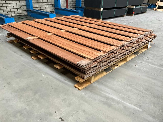 Hardhouten schutting 180x180 cm (5x) - afbeelding 3 van  4