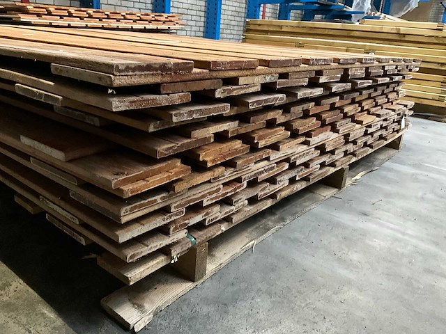 Hardhouten schutting 180x180 cm (8x) - afbeelding 4 van  5