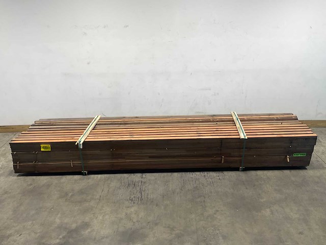 Hardhouten startblokhutprofiel 400x6,5x2,7 cm (100x) - afbeelding 2 van  7