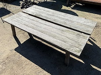 Hardhouten terrastafel (2x) - afbeelding 5 van  5
