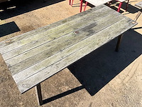 Hardhouten terrastafel (3x) - afbeelding 2 van  6