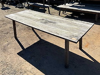 Hardhouten terrastafel (3x) - afbeelding 4 van  6