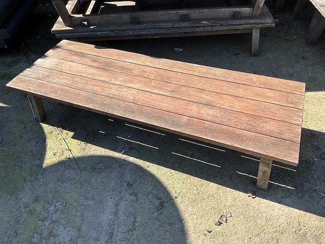 Hardhouten terrastafel (6x) - afbeelding 1 van  6