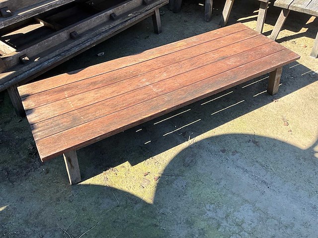 Hardhouten terrastafel (6x) - afbeelding 1 van  3