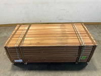 Hardhouten tongnaald profiel-n1 bruin 215x4,9x3,5 cm - set van 2 (50x) - afbeelding 2 van  7