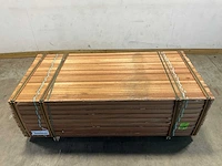 Hardhouten tongnaald profiel-n1 bruin 215x4,9x3,5 cm - set van 2 (50x) - afbeelding 2 van  8