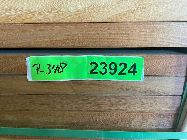 Hardhouten trellis recht met kader 180x75 cm (10x) - afbeelding 3 van  4