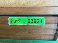 Hardhouten trellis recht met kader 180x75 cm (10x) - afbeelding 3 van  4