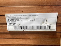 Hardhouten trellis recht met kader 180x75 cm (10x) - afbeelding 5 van  13