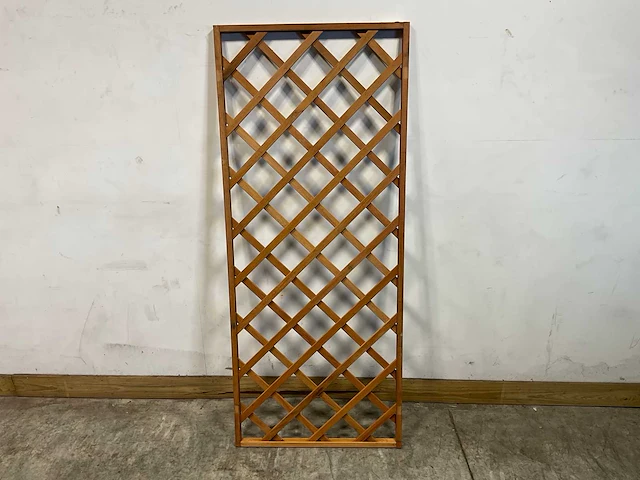 Hardhouten trellis recht met kader 180x75 cm (10x) - afbeelding 9 van  13